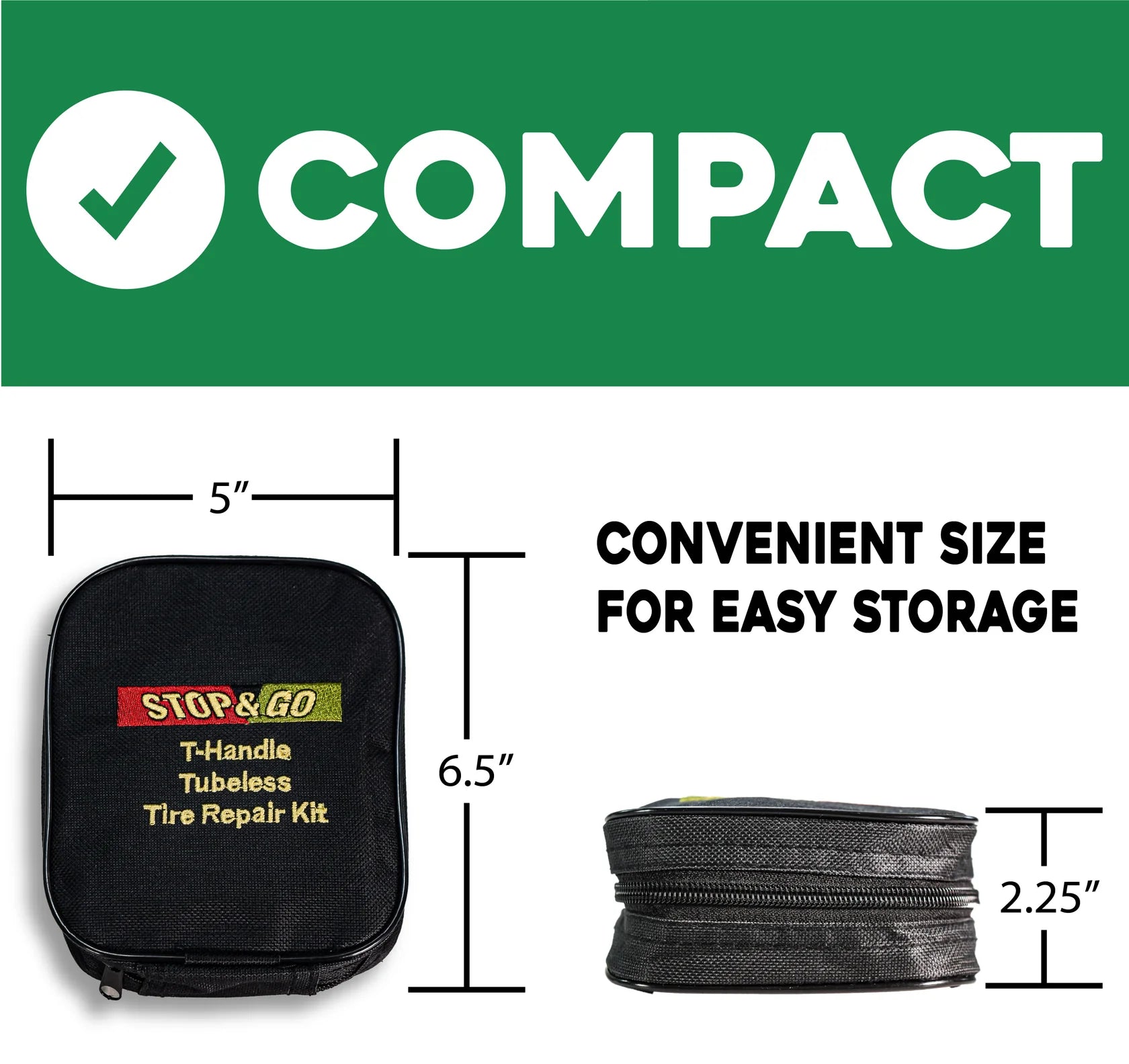 Kit de Reparación para Neumáticos Tubeless con 25 Piezas