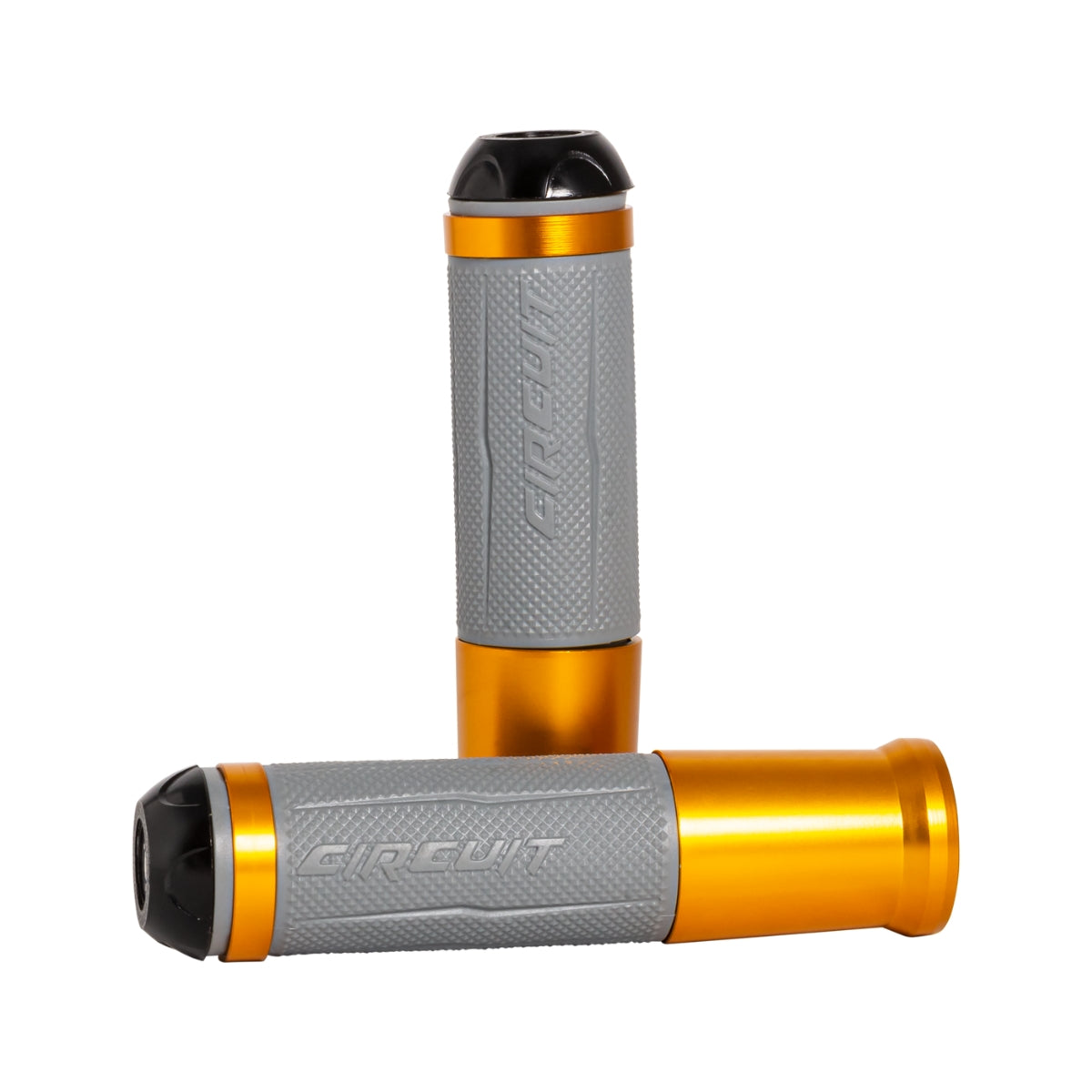 Silverstone Handgrips with Anodized Golden Color Ring