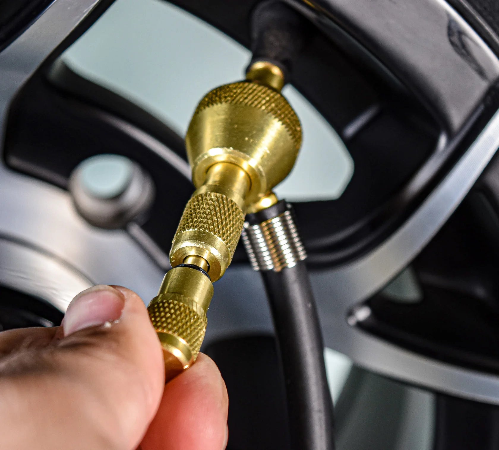 Desinflador para Neumáticos Off-Road con Medidor de Presión Digital