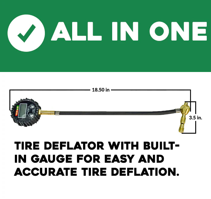 Desinflador para Neumáticos Off-Road con Medidor de Presión Digital