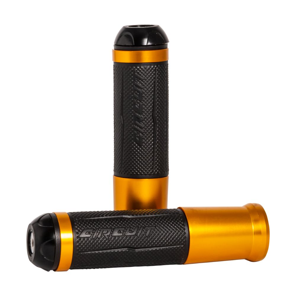 Silverstone Handgrips with Anodized Golden Color Ring