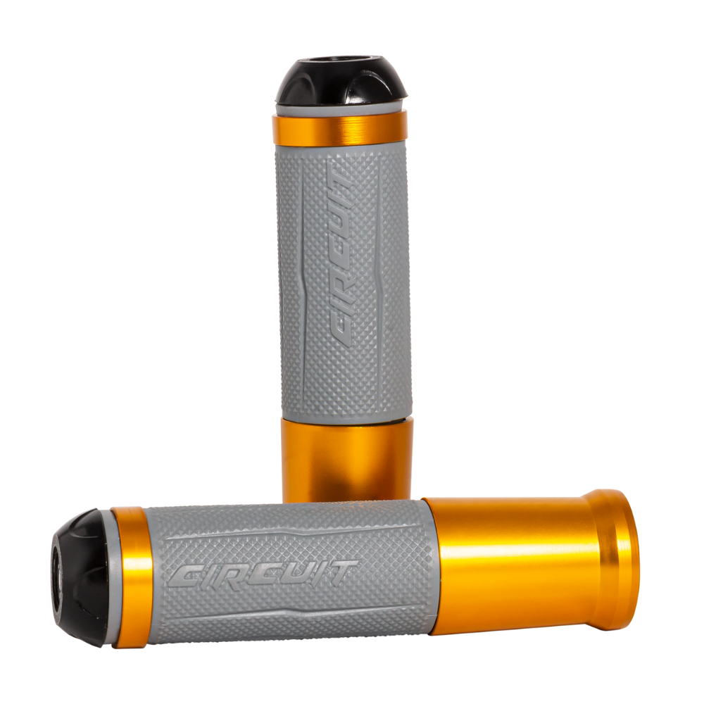 Silverstone Handgrips with Anodized Golden Color Ring