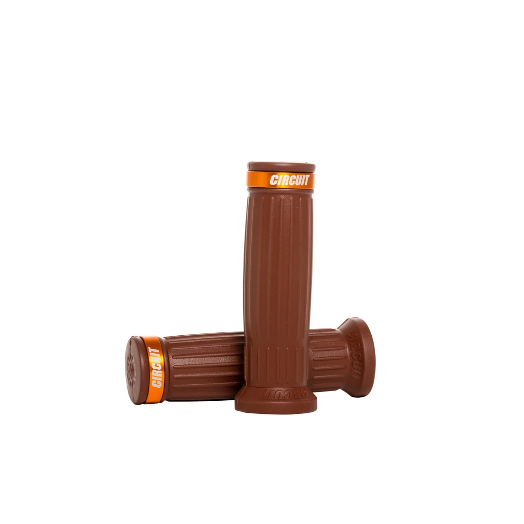 Classic Handgrips with Anodized Golden Color Ring