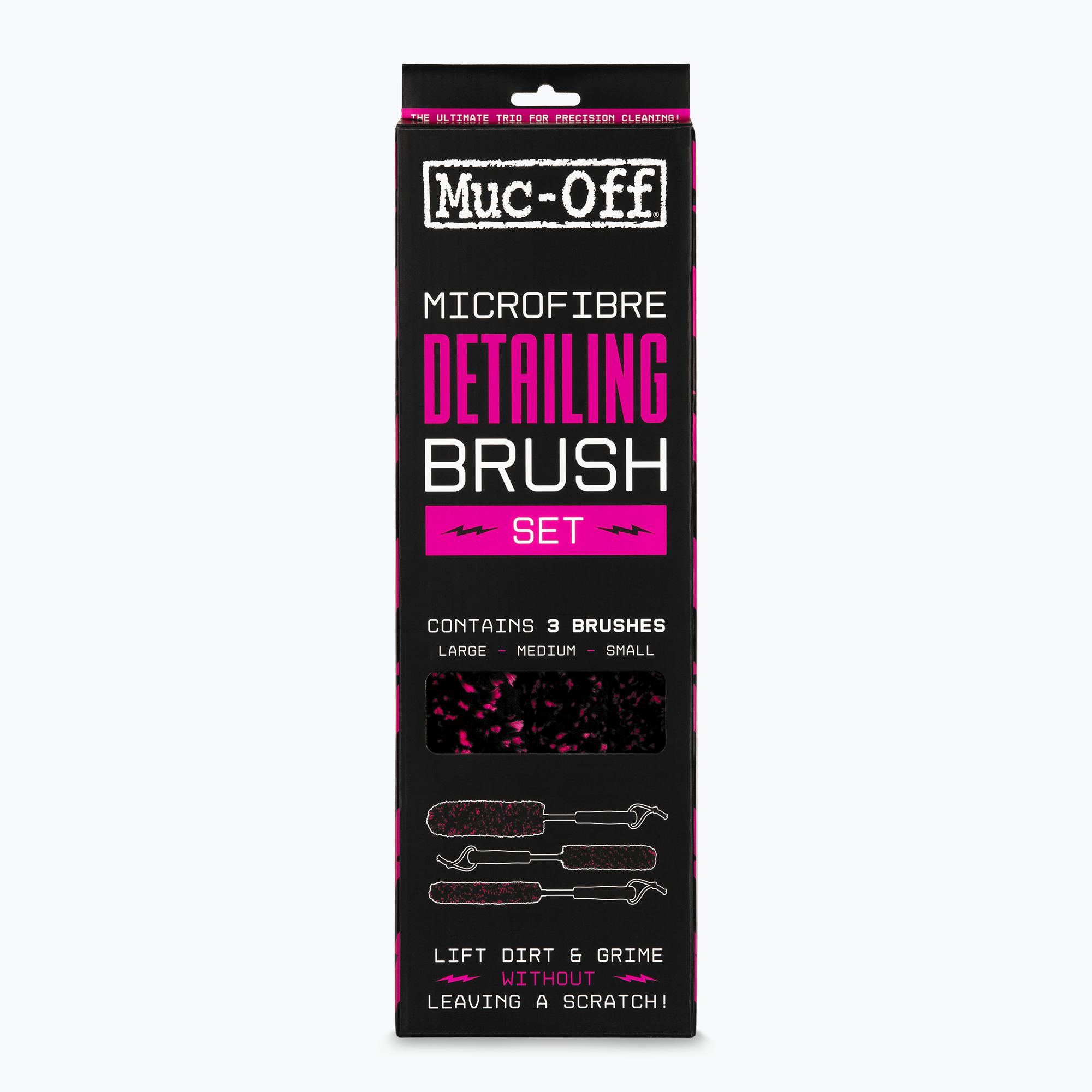 Microfibre Detailing Brush Set x 3