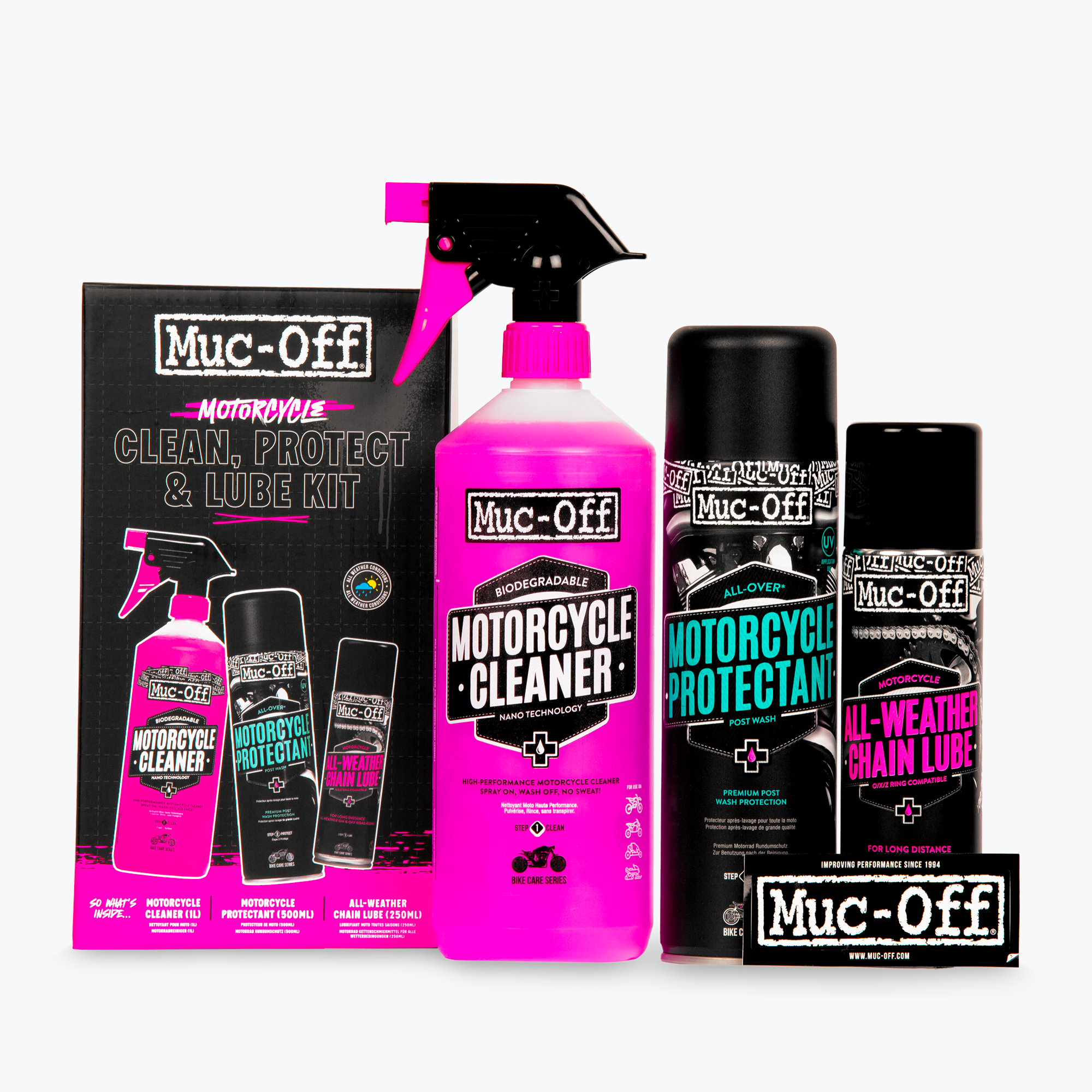 Motorcycle Clean Protect Lube Kit