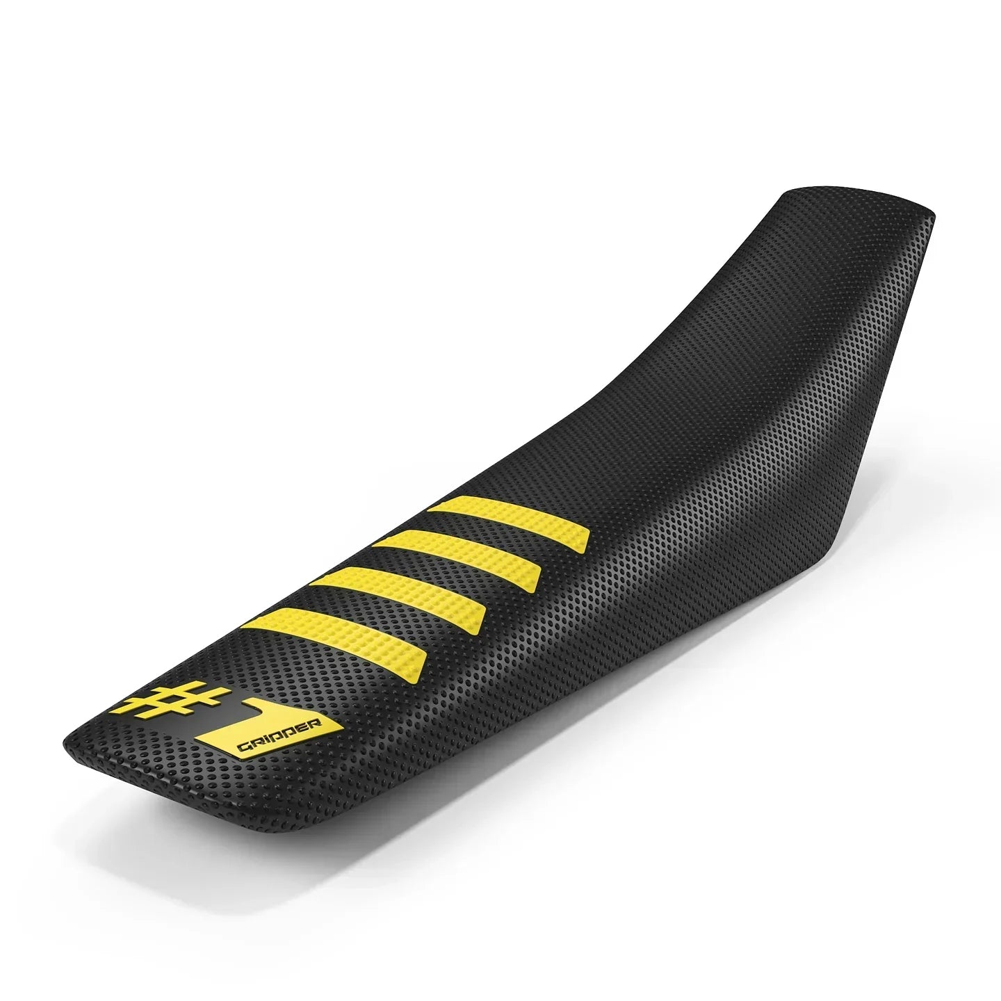 RIBBED Seat Cover - Black/Yellow