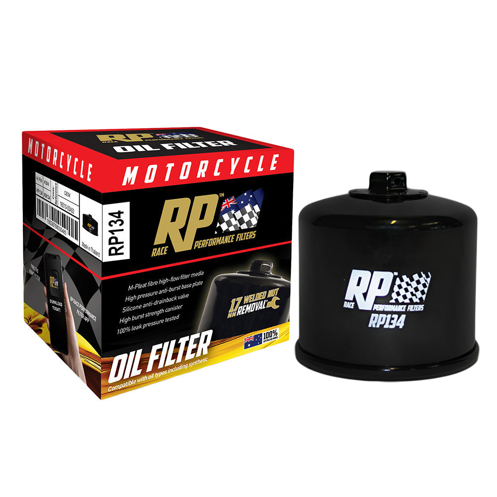 Race Performance Motorcycle Oil Filter - RP134