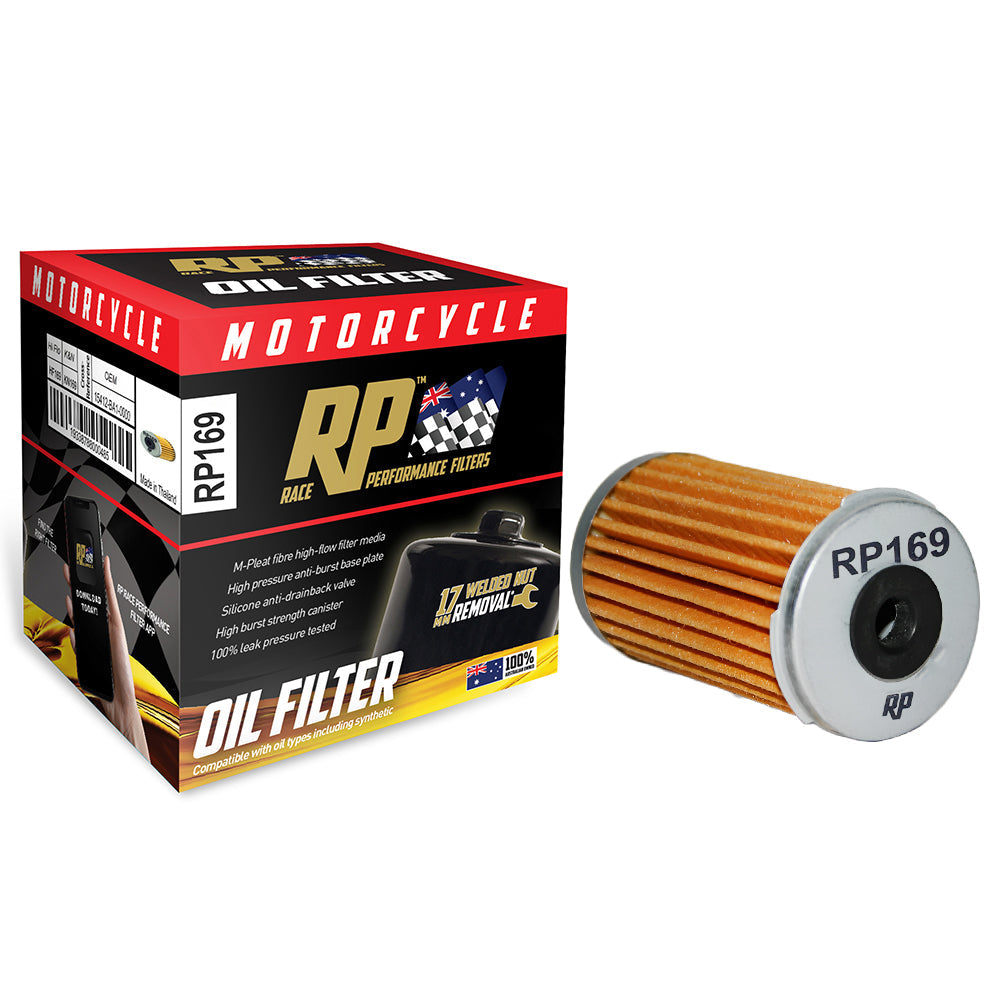 Race Performance Motorcycle Oil Filter - RP169