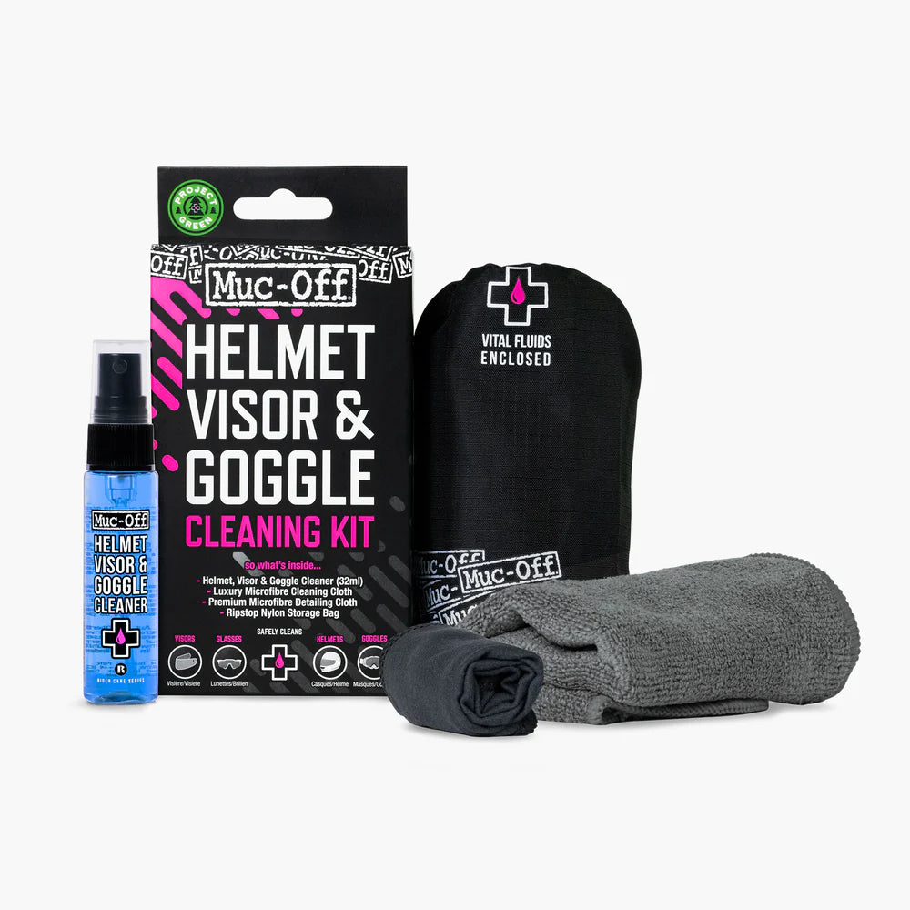 Kit de Limpieza para Visor, Lentes y Goggles | Muc-Off