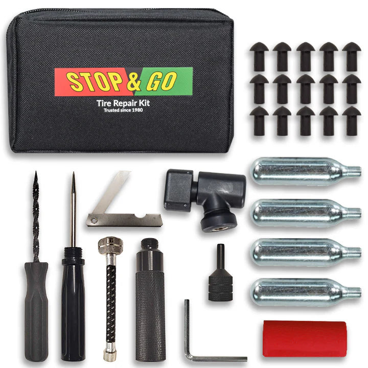 Kit de Reparación de Neumáticos Tubeless Pocket Plugger con CO2