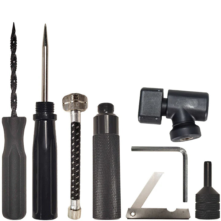Kit de Reparación de Neumáticos Tubeless Pocket Plugger con CO2