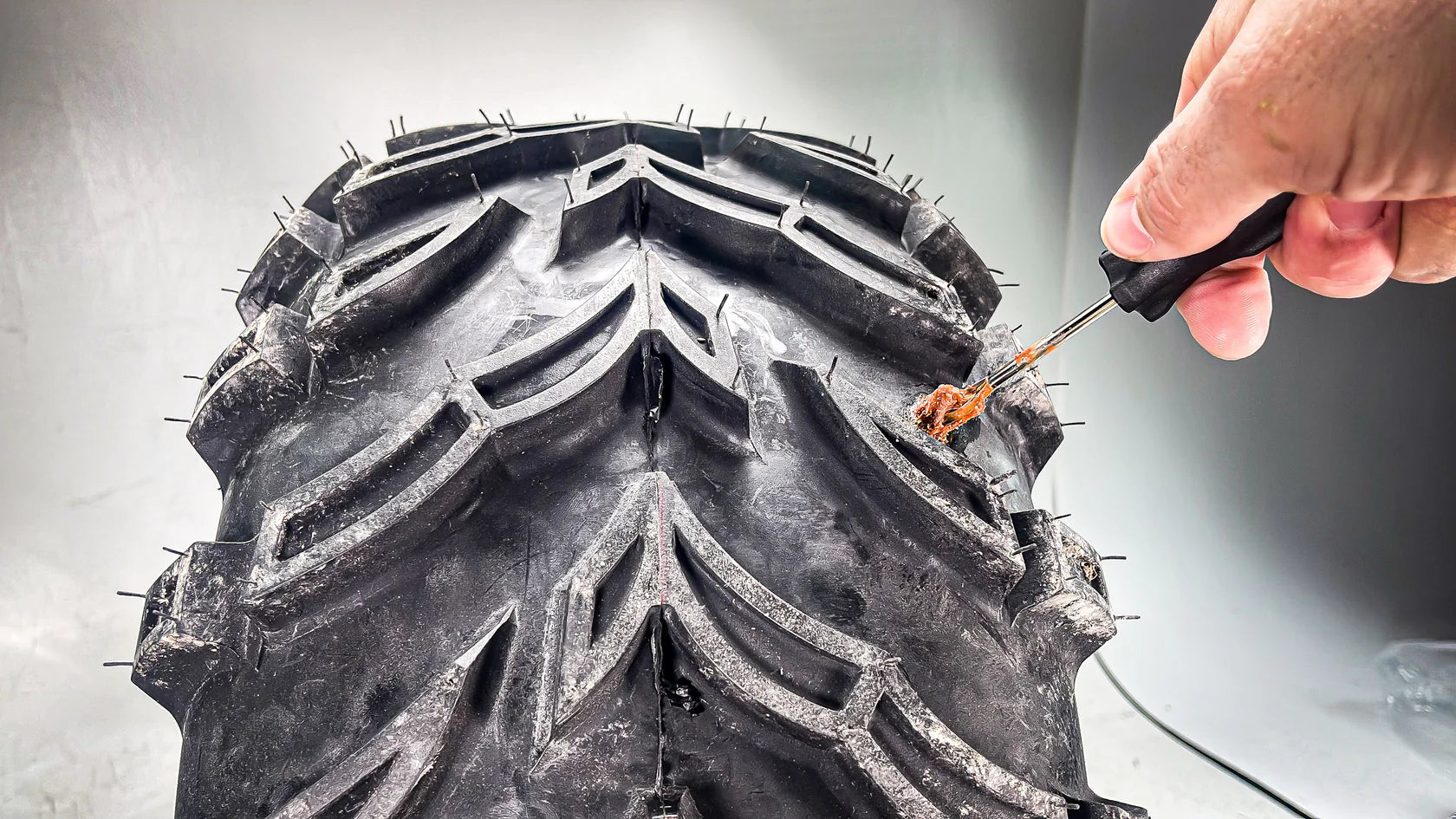 Kit de reparación tubeless para Moto/ATV – Parche y sellado de fugas en el neumático