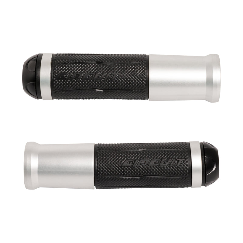 Silverstone Handgrips with Anodized Silver Color Ring