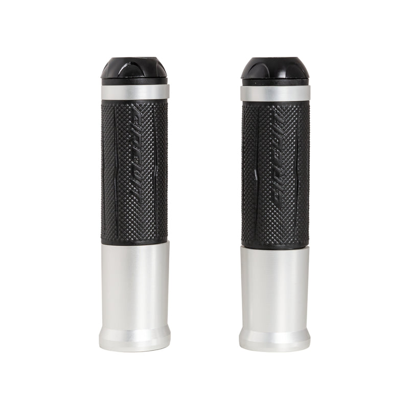 Silverstone Handgrips with Anodized Silver Color Ring