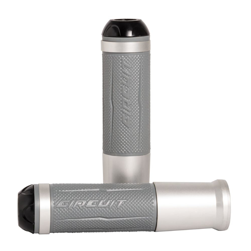 Silverstone Handgrips with Anodized Silver Color Ring