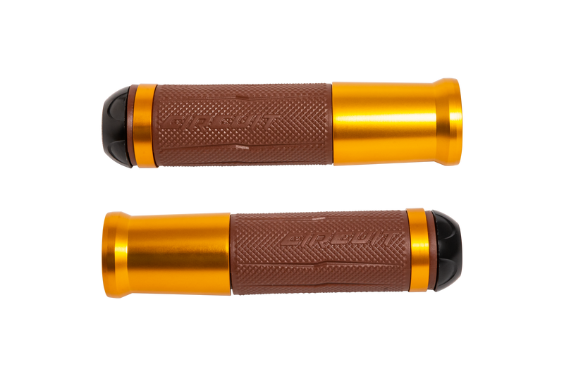 Silverstone Handgrips with Anodized Golden Color Ring