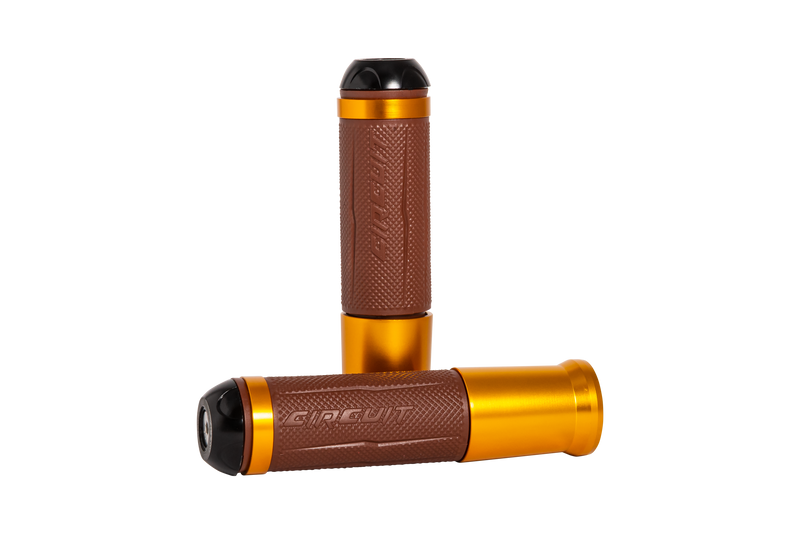 Silverstone Handgrips with Anodized Golden Color Ring