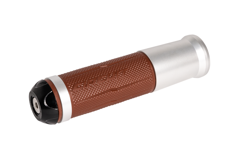 Silverstone Handgrips with Anodized Silver Color Ring