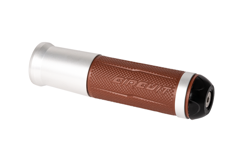 Silverstone Handgrips with Anodized Silver Color Ring