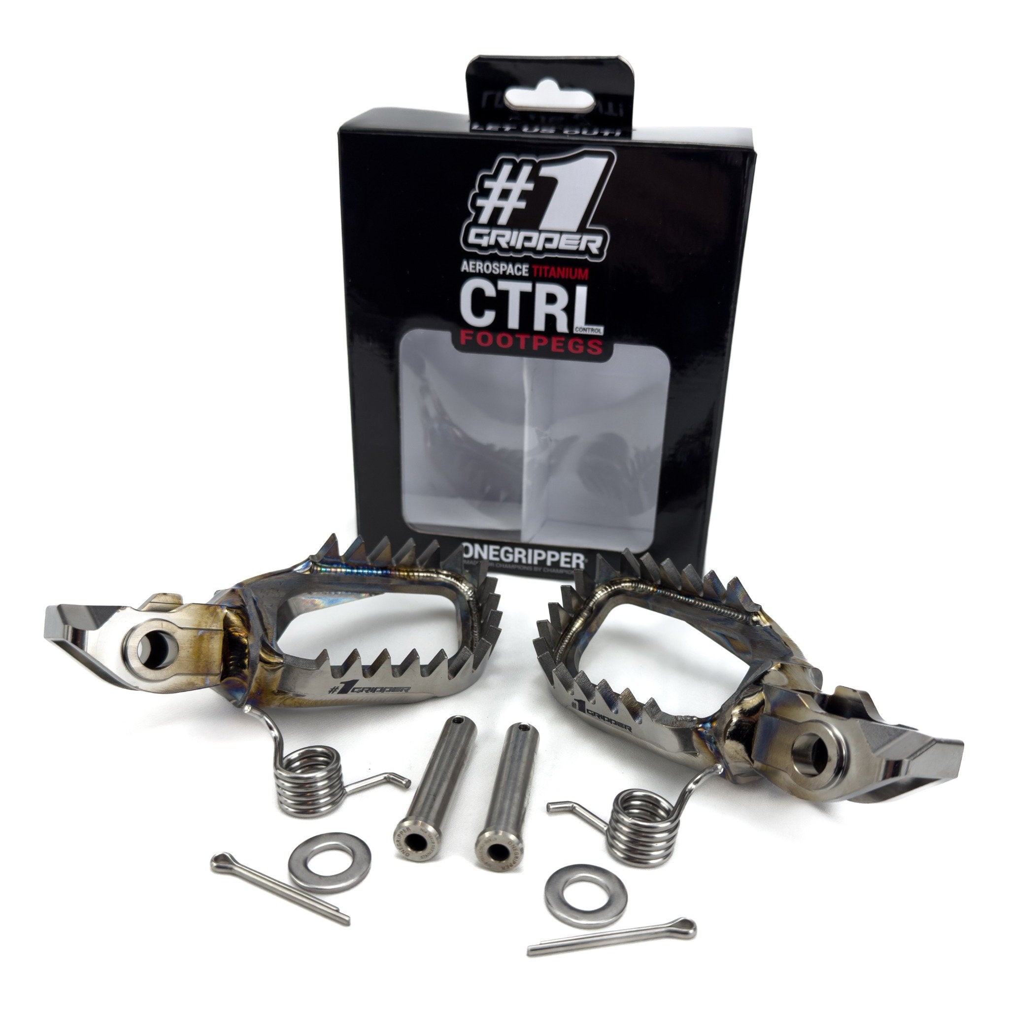Ti-CTRL Footpegs - Mud-Free - KTM/HQV/GG/Beta