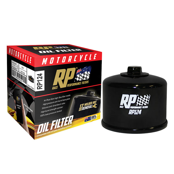 Race Performance Motorcycle Oil Filter - RP124