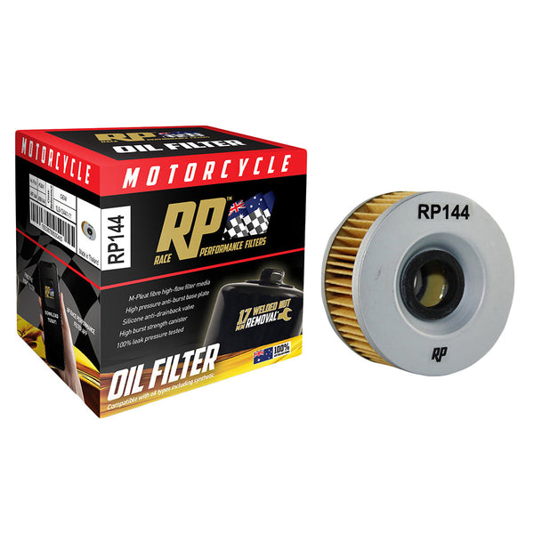 Race Performance Motorcycle Oil Filter - RP144