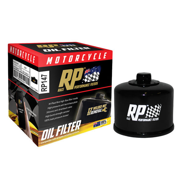 Race Performance Motorcycle Oil Filter - RP147