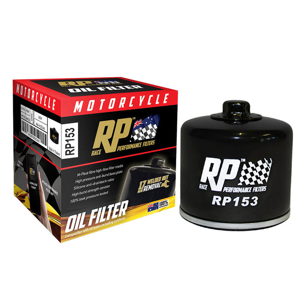 Race Performance Motorcycle Oil Filter - RP153