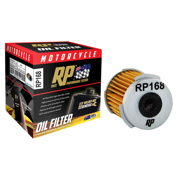 Race Performance Motorcycle Oil Filter - RP168