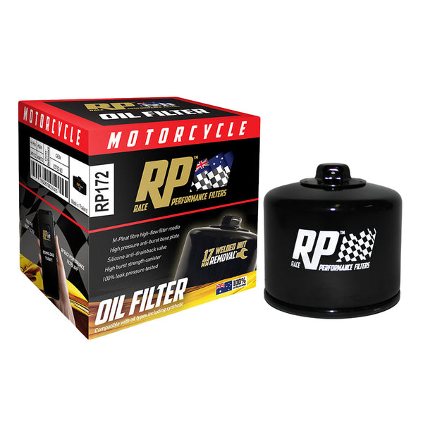 Race Performance Motorcycle Oil Filter - RP172