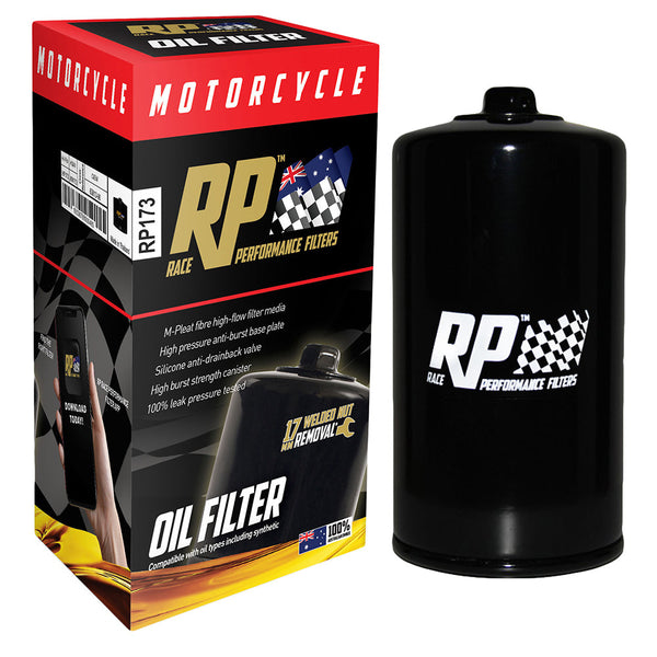 Race Performance Motorcycle Oil Filter - RP173