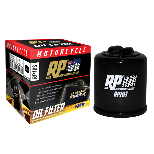 Race Performance Motorcycle Oil Filter - RP183