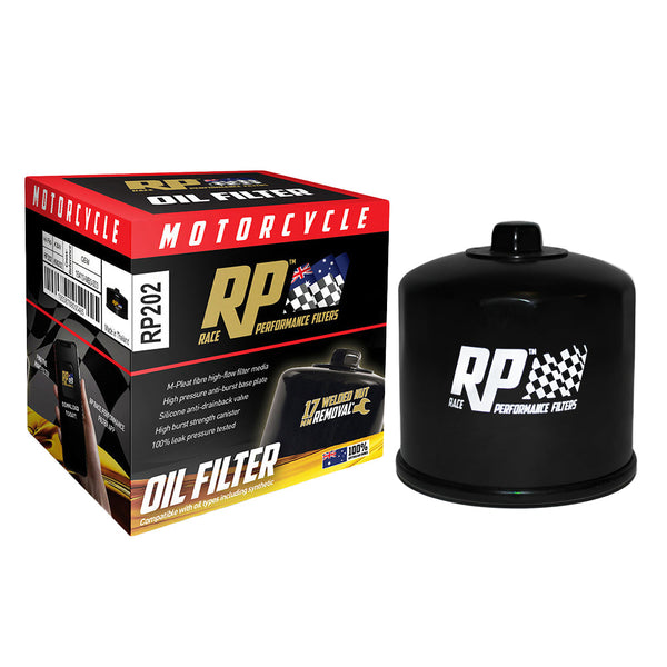 Race Performance Motorcycle Oil Filter - RP202