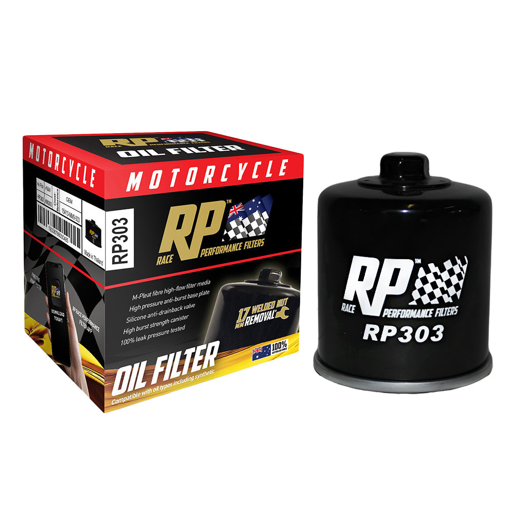 Race Performance Motorcycle Oil Filter - RP303