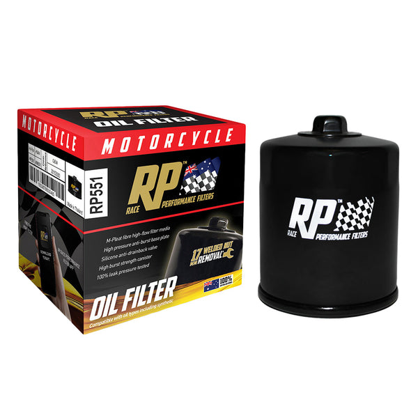 Race Performance Motorcycle Oil Filter - RP551