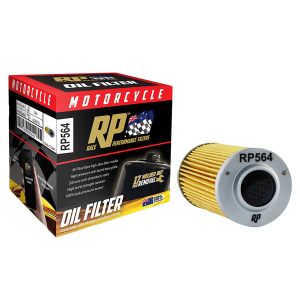 Race Performance Motorcycle Oil Filter - RP564